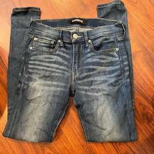 Express mid rise skinny jeans